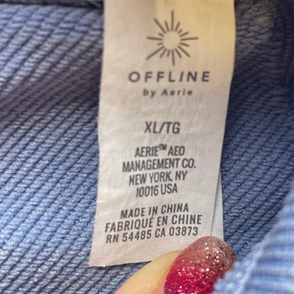 Aerie Offline Light Blue Compression High Rise Seamed Leggings XL - Picture 8 of 11